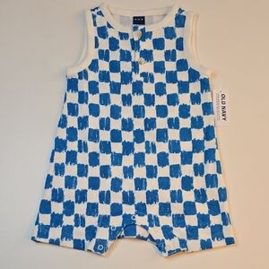 Old Navy Sleeveless Checkered Romper